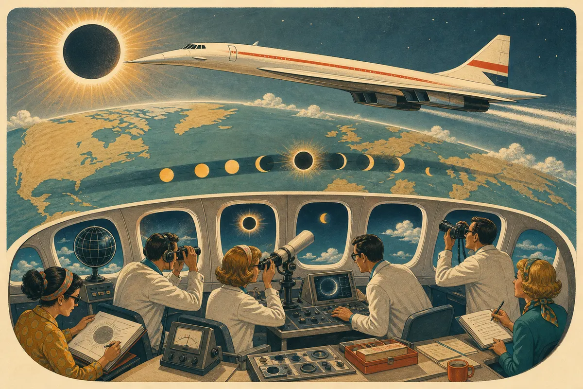 Concorde Chases a Solar Eclipse for 74 Minutes