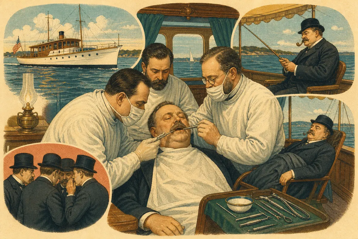 Grover Cleveland's Secret Jaw Surgery and the Shots That Missed the Queen