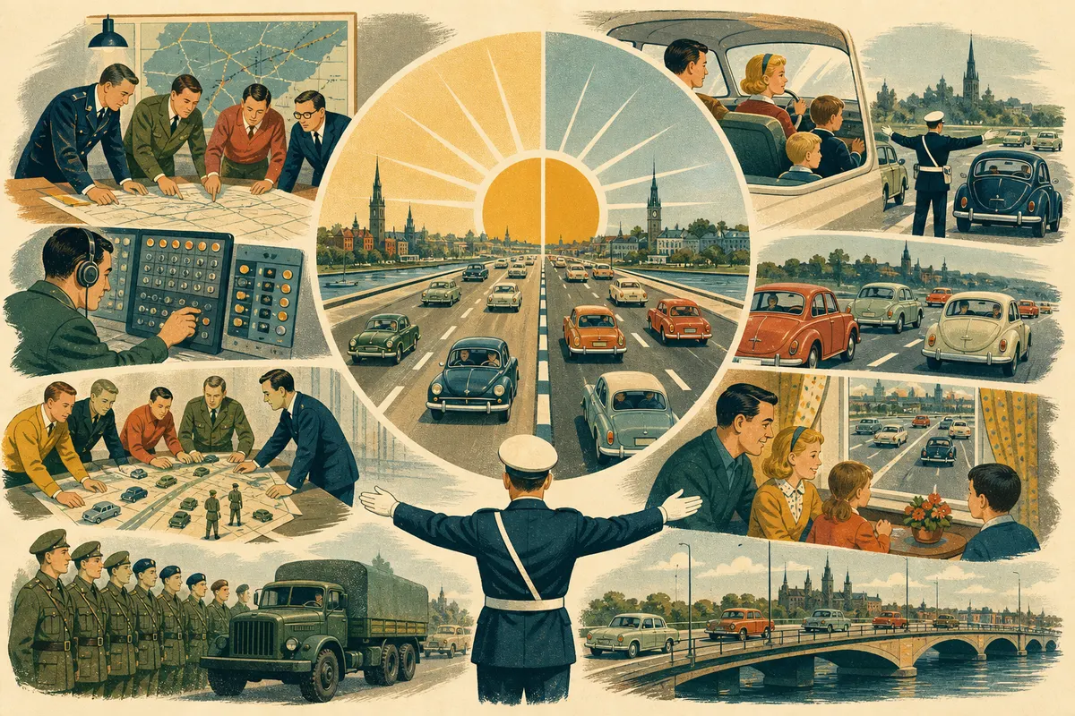 Sweden's Traffic Switch, a 1,700-Year-Old Republic, and a Broken Laser Pointer