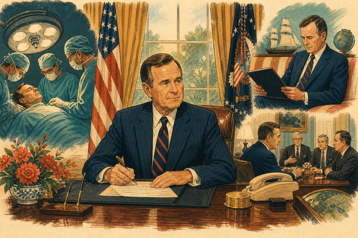 When George Bush Was President for Eight Hours